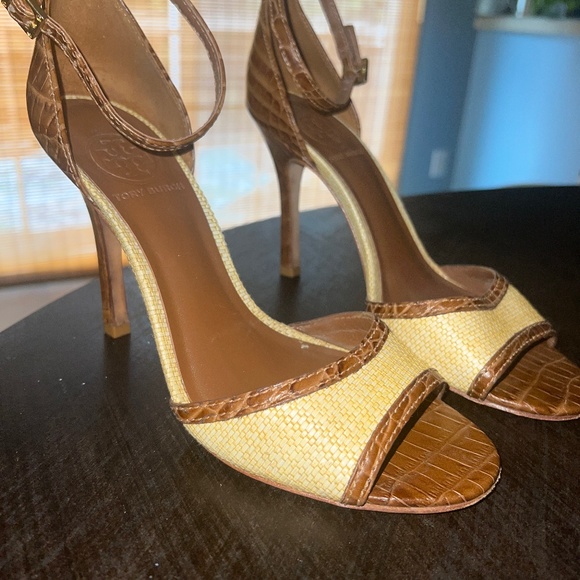 Tory Burch Shoes - Tory Burch alligator leather strappy heels
